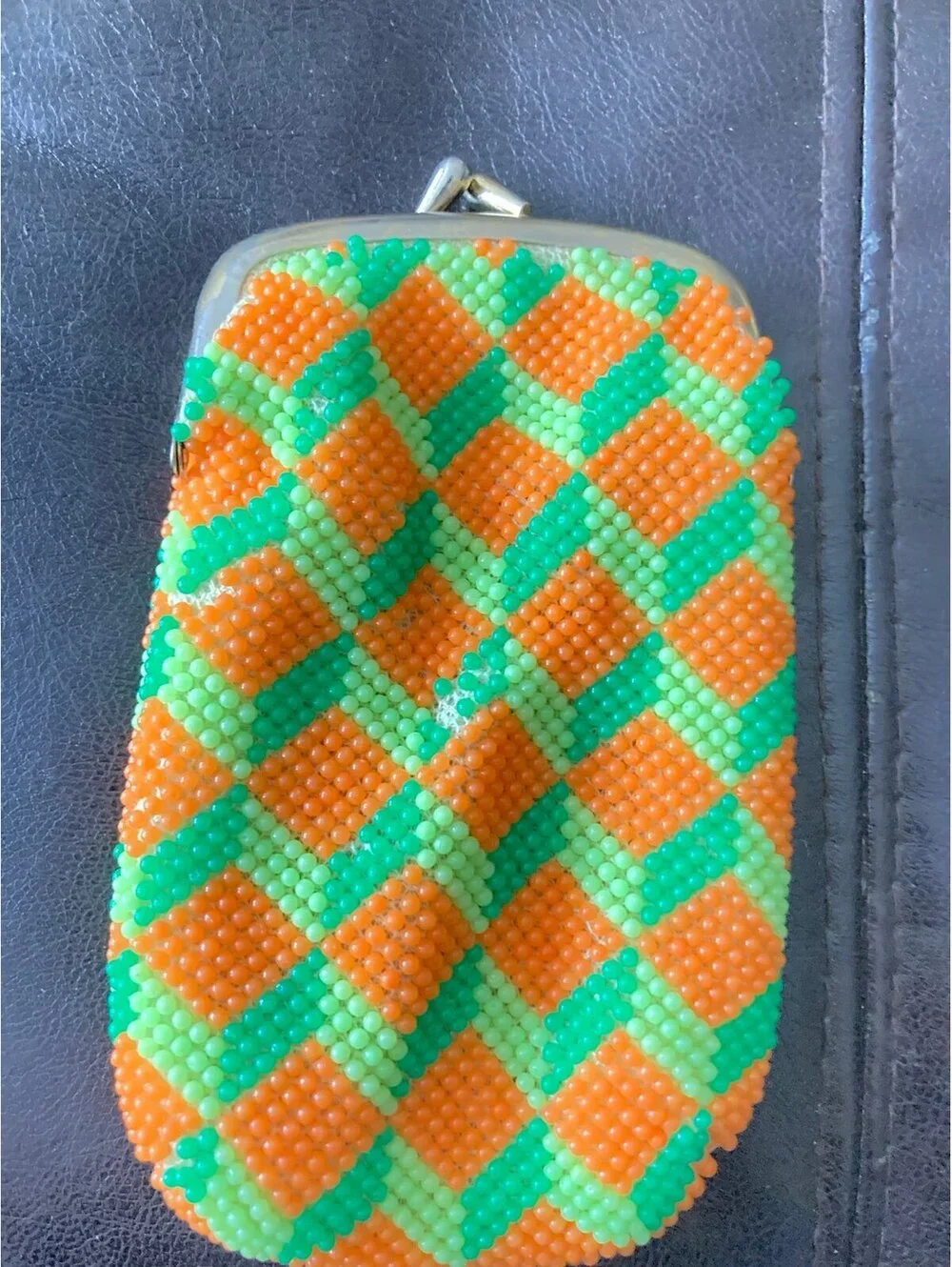 Vintage beaded cigarette case
